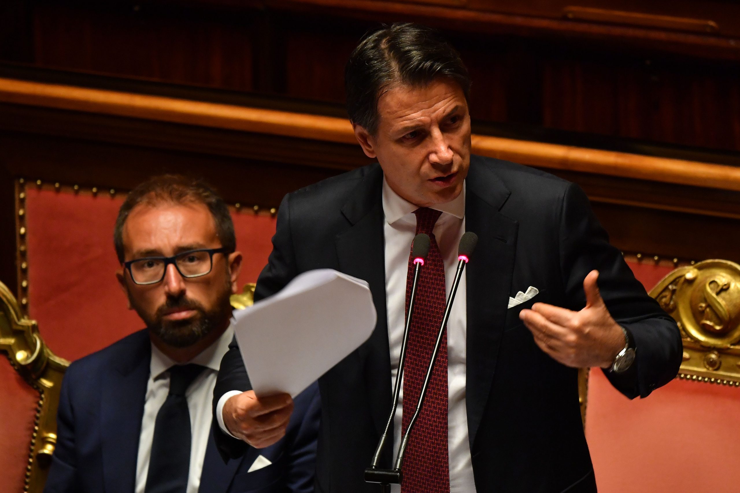 Italian Prime Minister Giuseppe Conte (Photo by ANDREAS SOLARO/AFP/Getty Images)