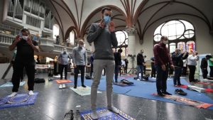 Muslims Praying in Church
