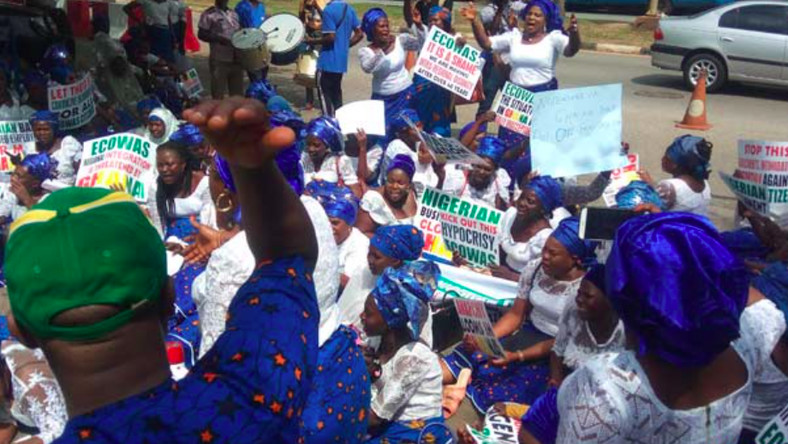 Nigerians Protest in Ghana