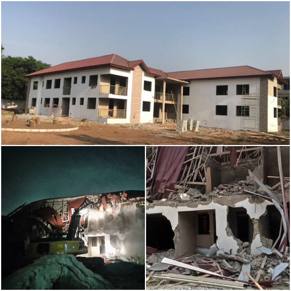 Nigerias Diplomatic property demolished in Ghana
