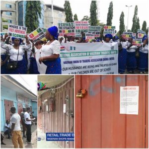 Tension in Ghana Market over locked Nigerian shops