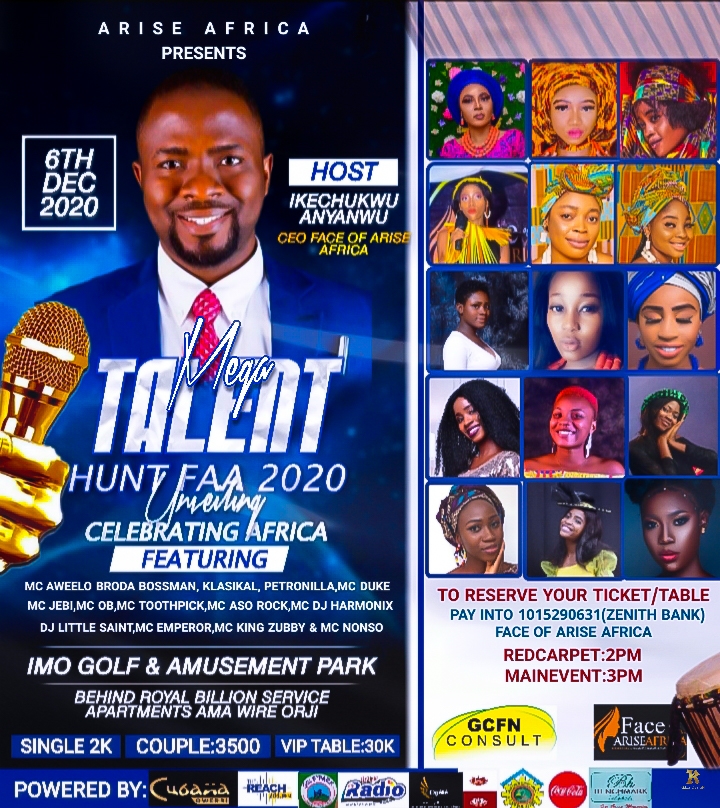Face of Arise Africa Talent Hunt