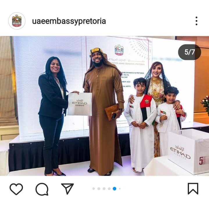 UAE Embassy Pretoria Celebrates Prince Ugo Mike Enwerem