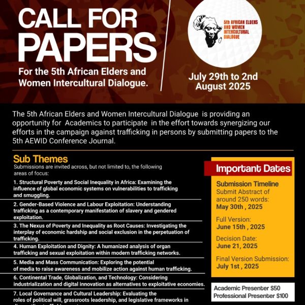 Call for Ppaers at 5th African Elders and Women Intercultural Dialogue